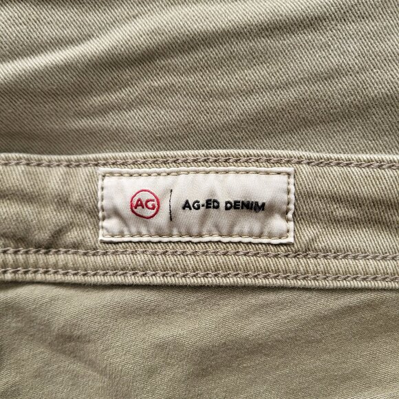 AG Adriano Goldschmied Everett Slim Straight Jeans in Green Men's Size 36X33 - Picture 4 of 5
